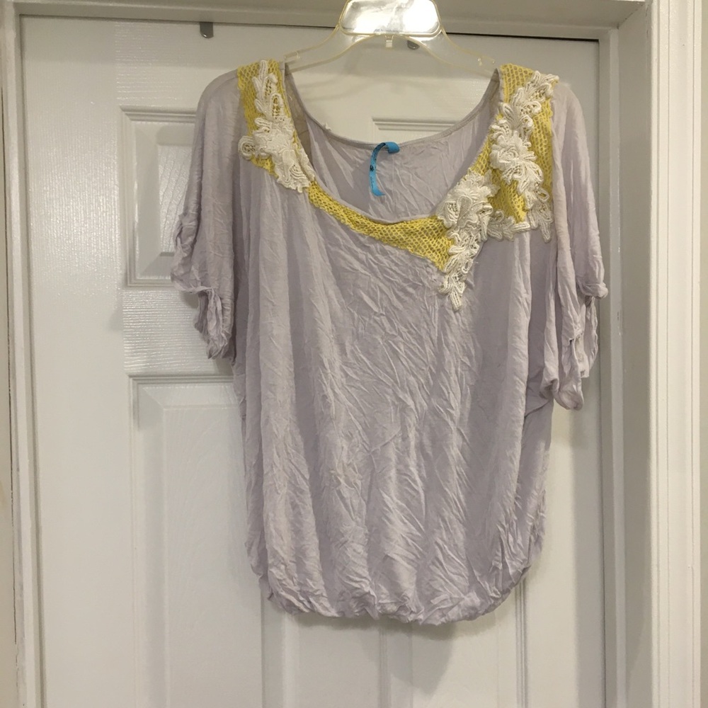 Free People Embroidered Top